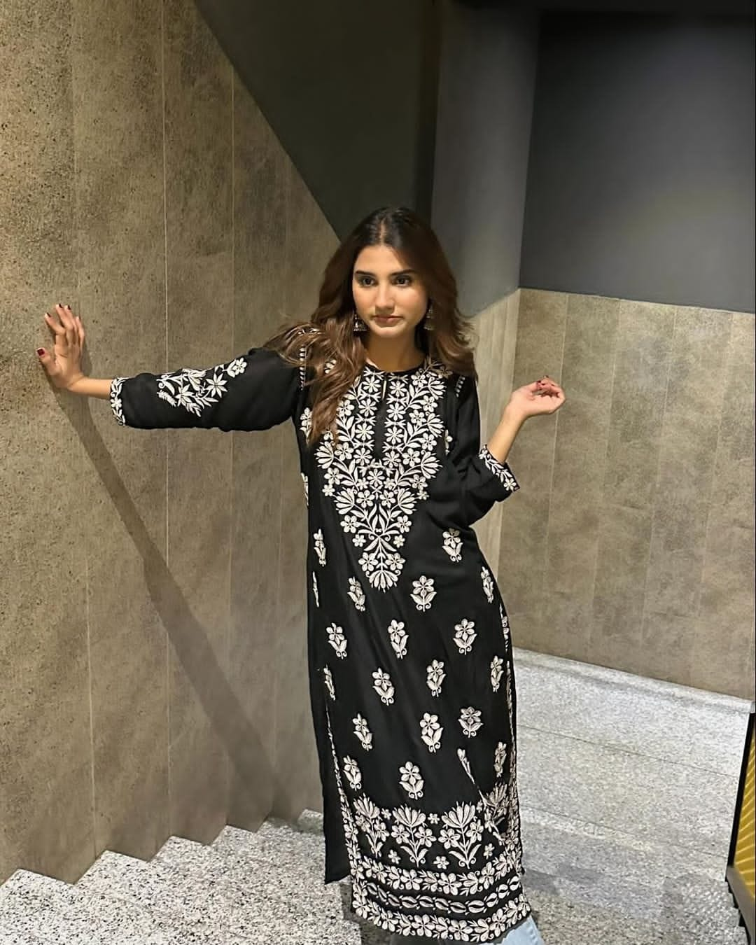 INDIAN CHICKAN KARI KURTI